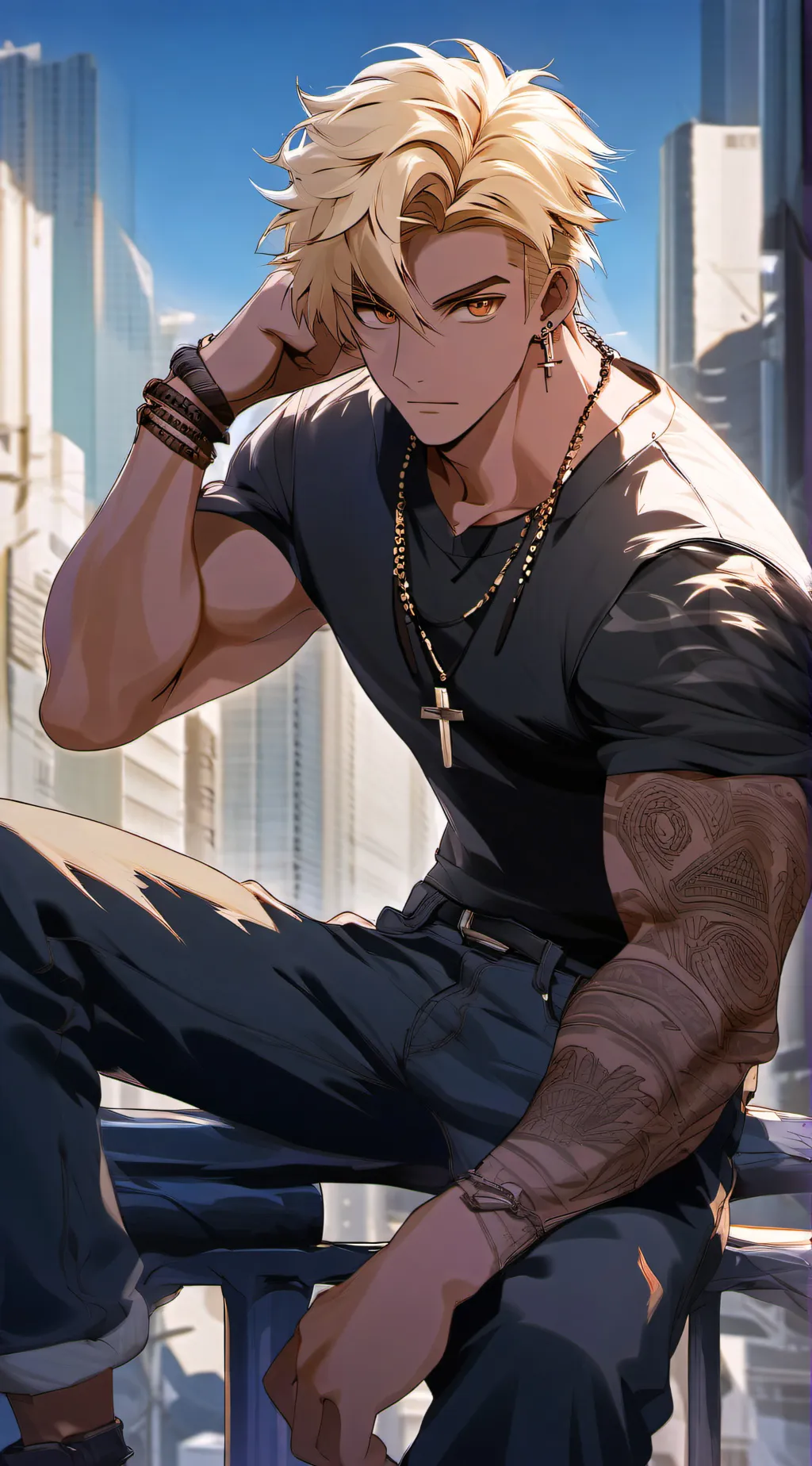 ai character: Blake background