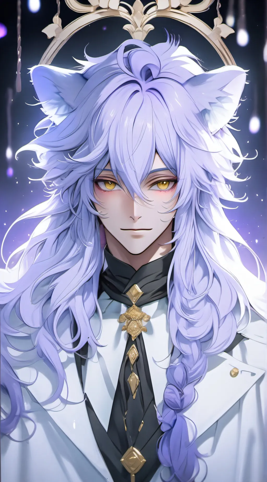 ai character: Mauve background