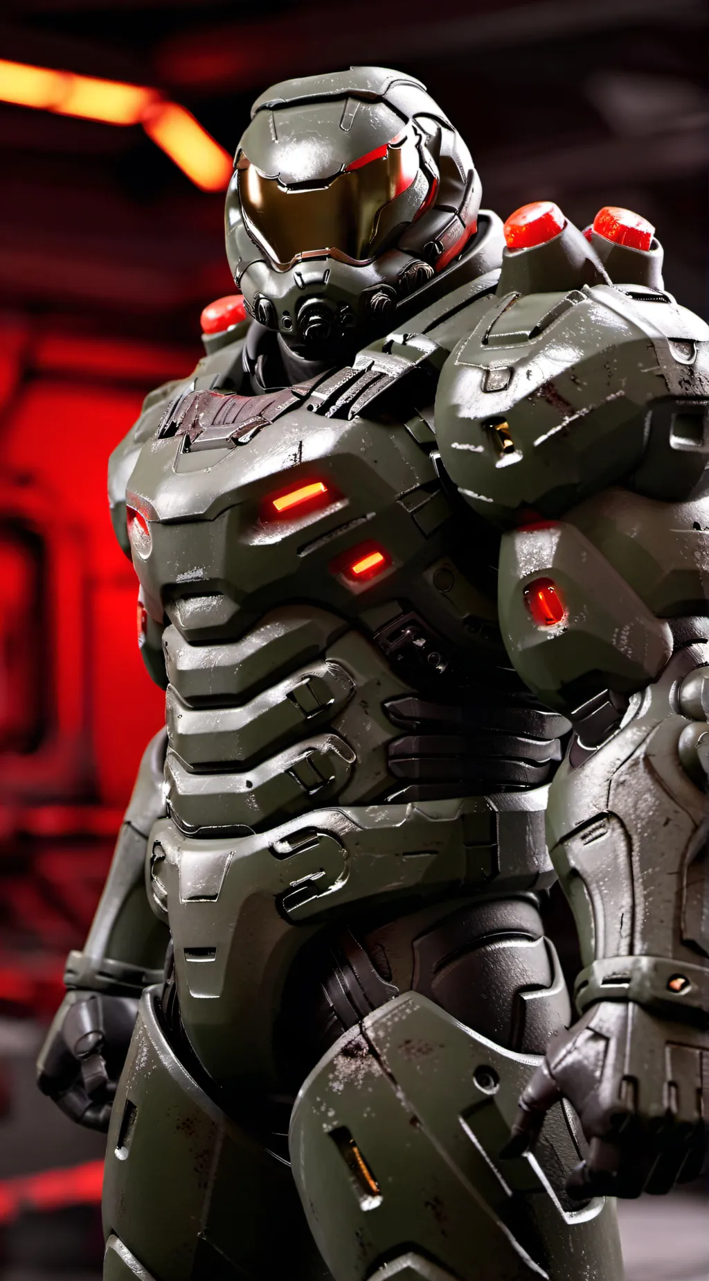 ai character: Doom slayer  background