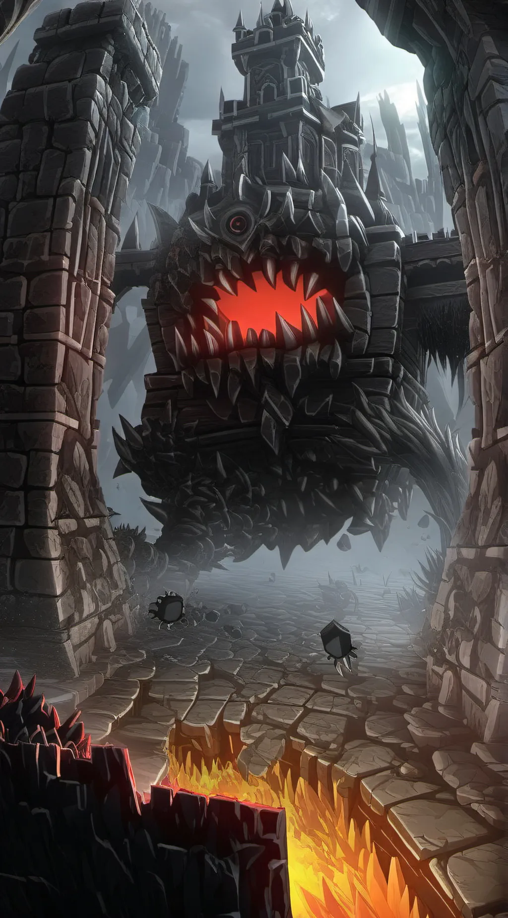 ai character:  entrance to doom background