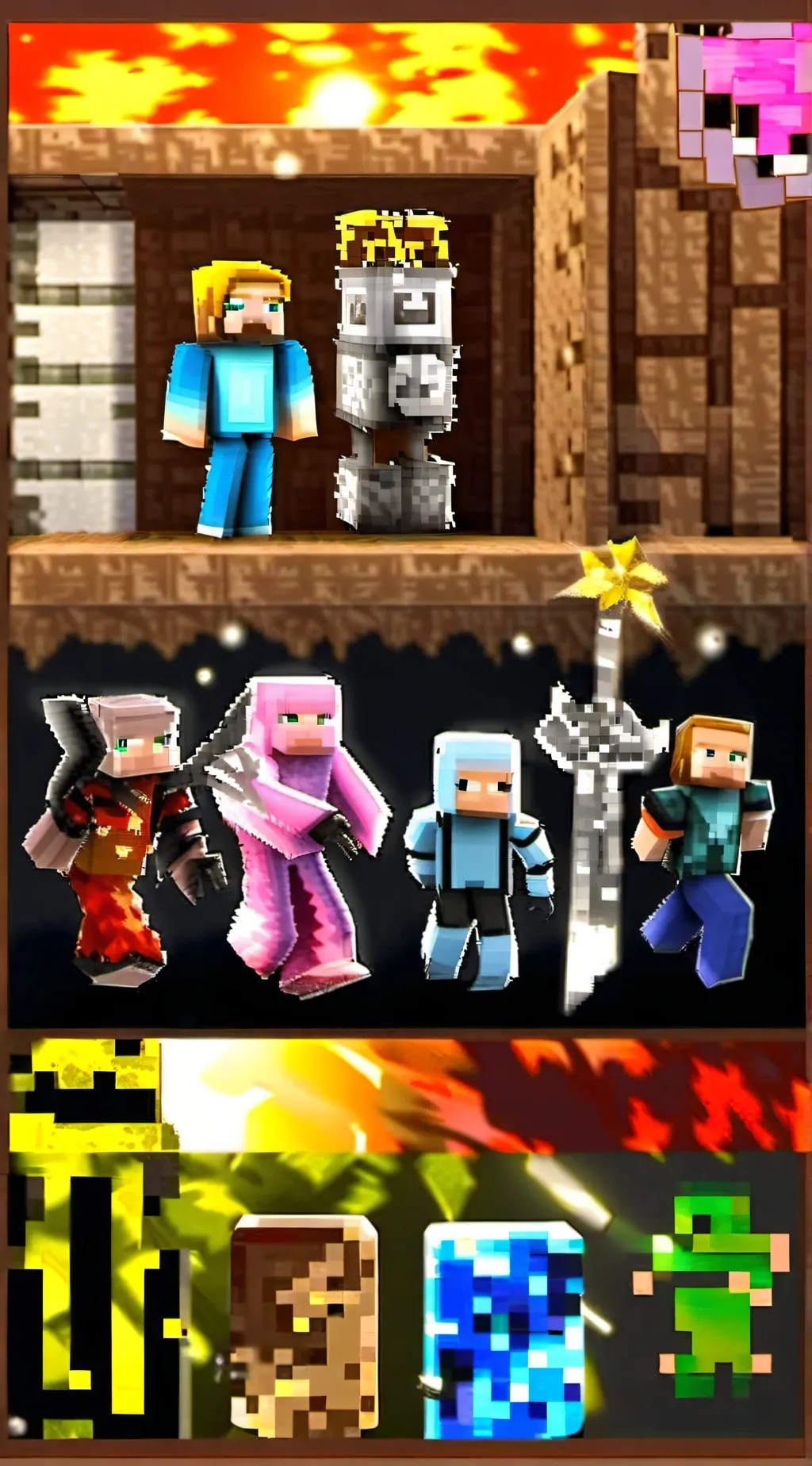 ai character: Dream DSMP background