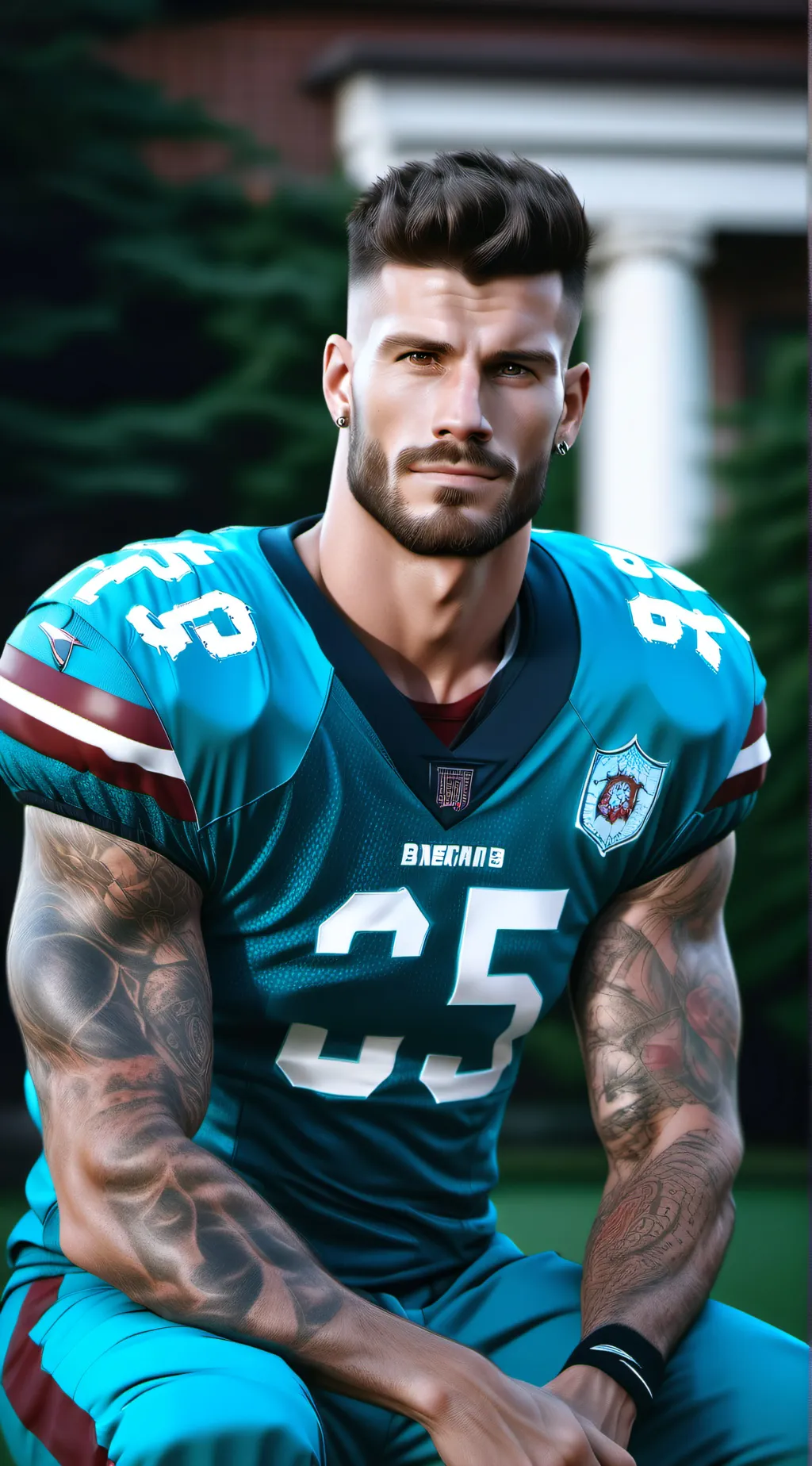 ai character: Aron Geiser  background