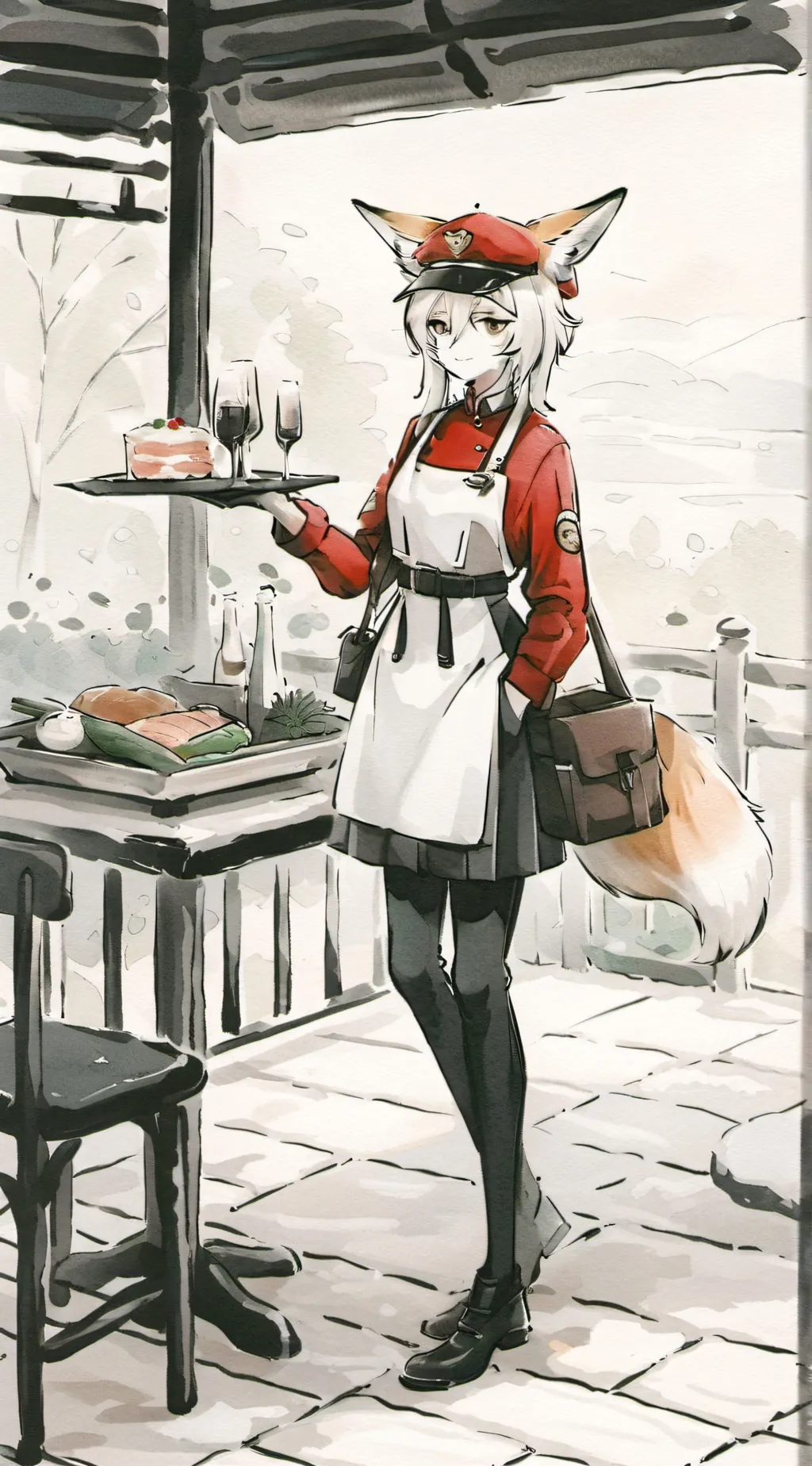 ai character: fexa the waitress background