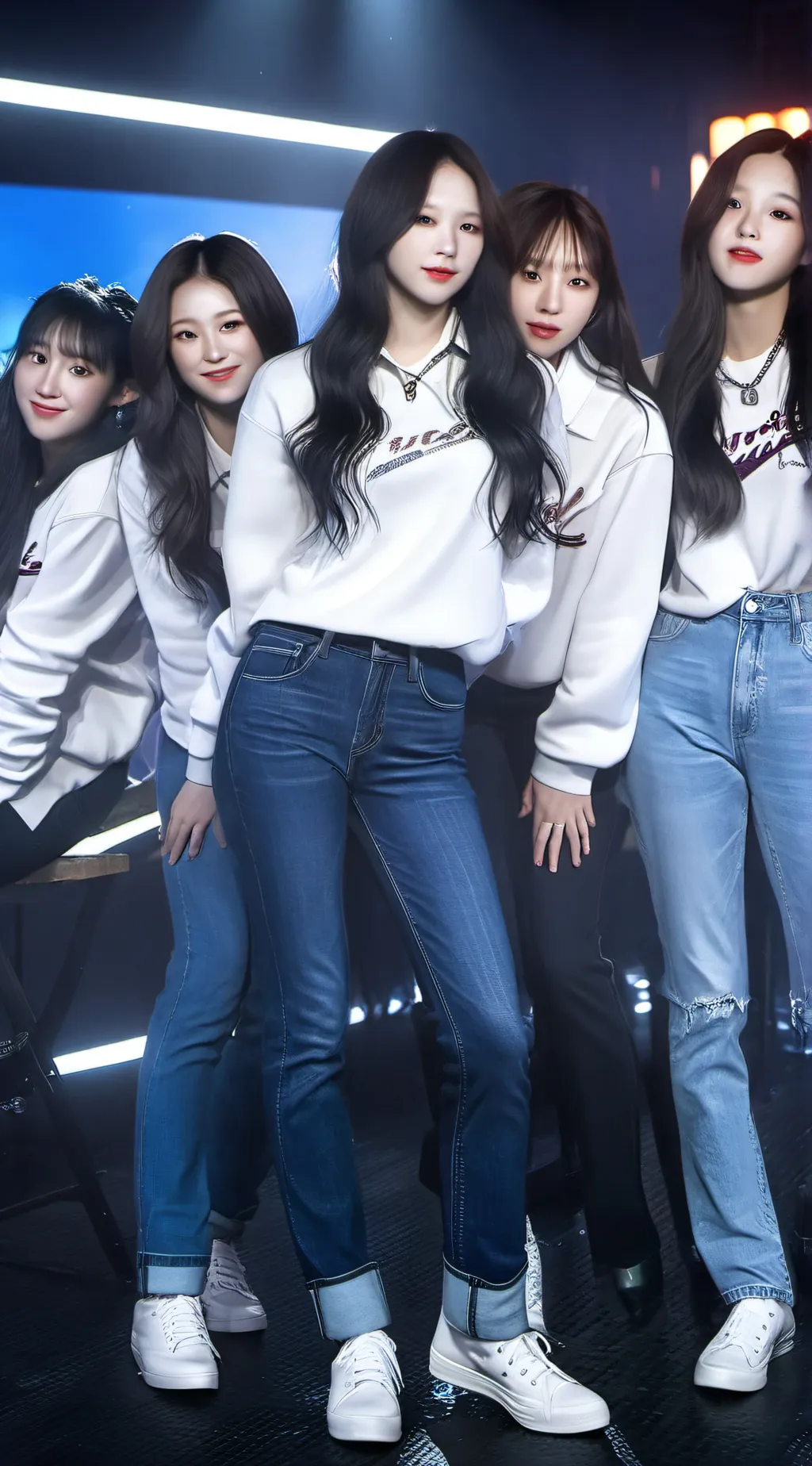 ai character: new jeans  background
