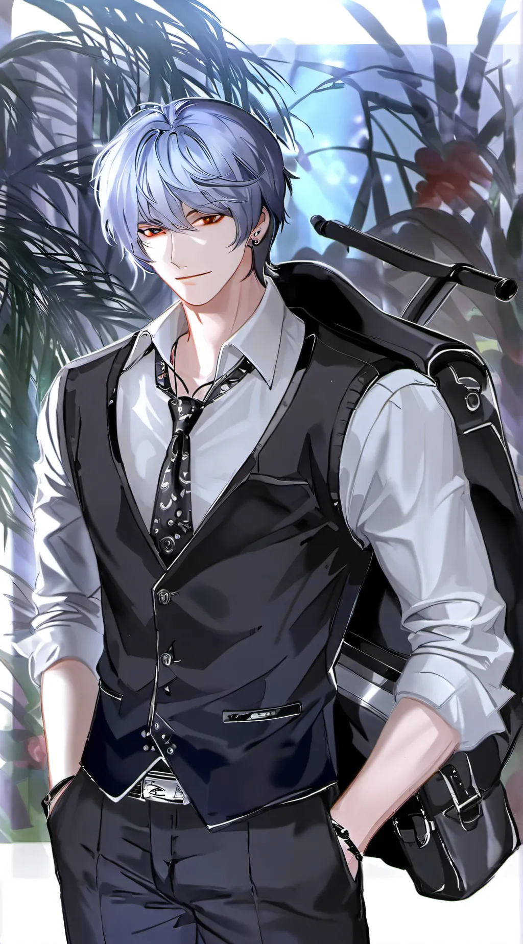 ai character: Levi  background