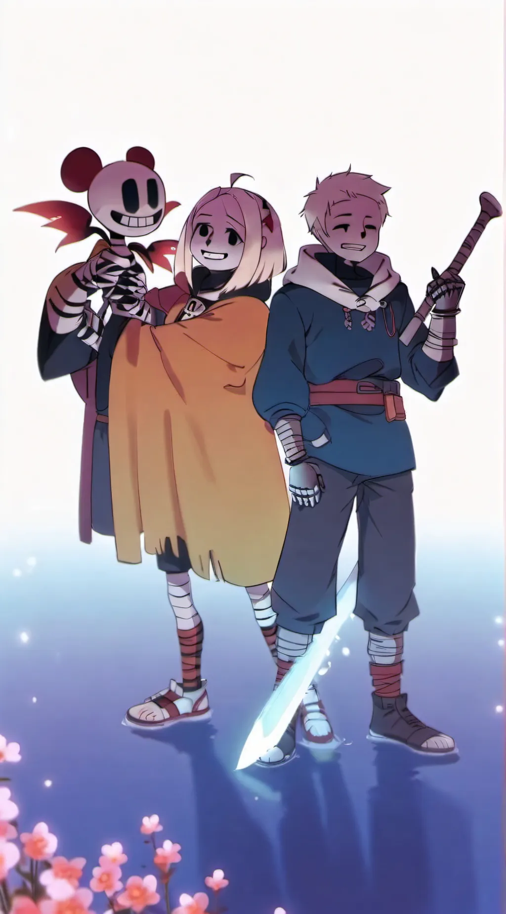ai character: undertale background