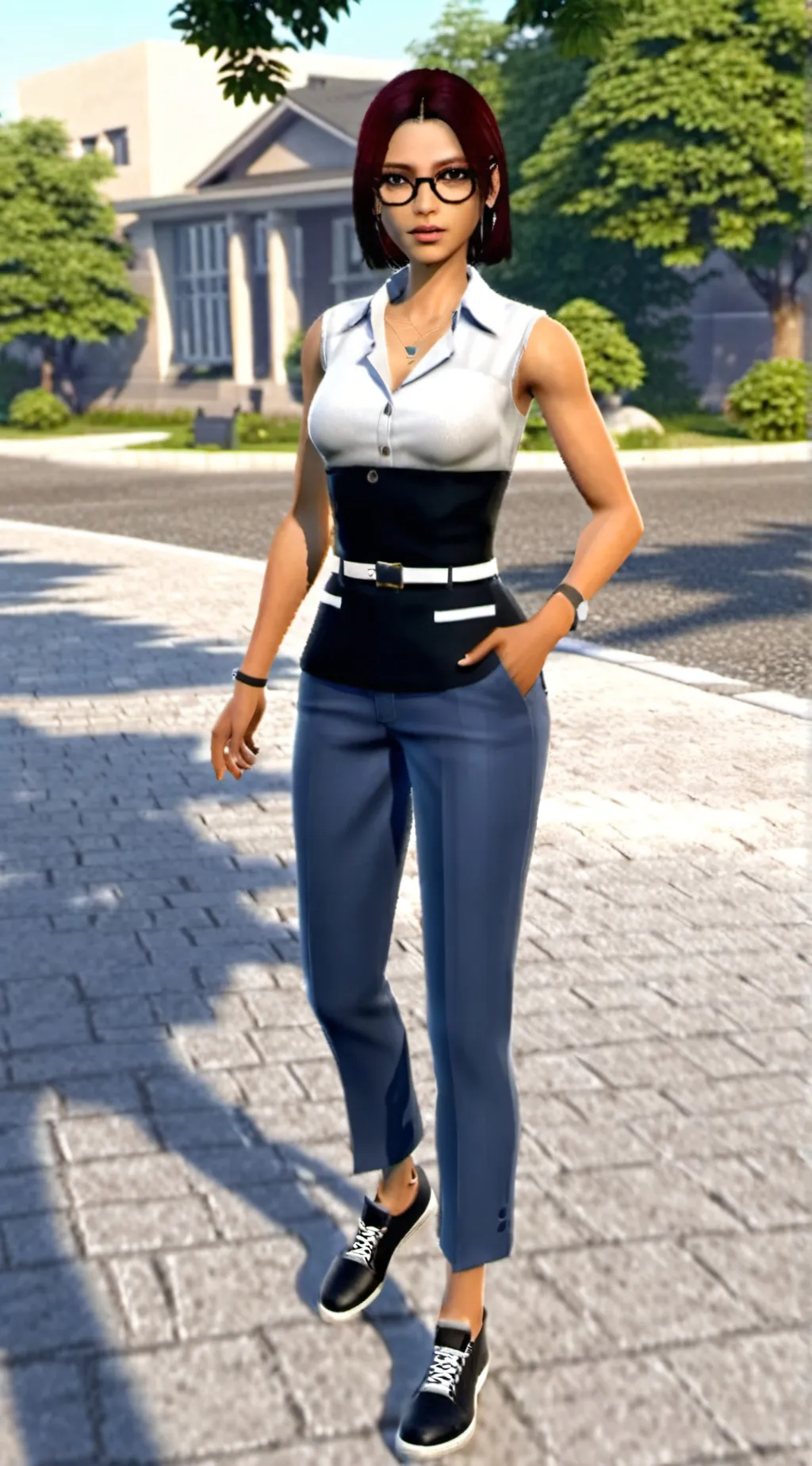 ai character: Karen  background