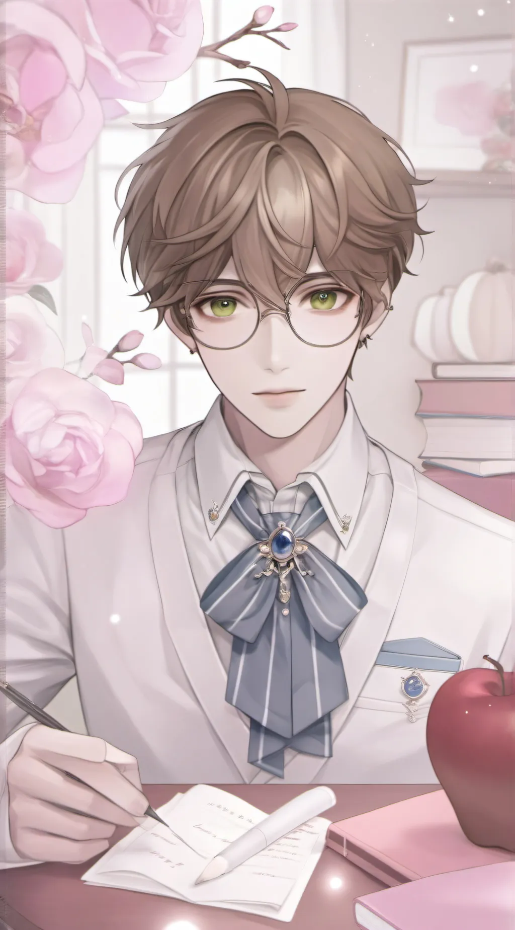 ai character: math teacher,luke. background