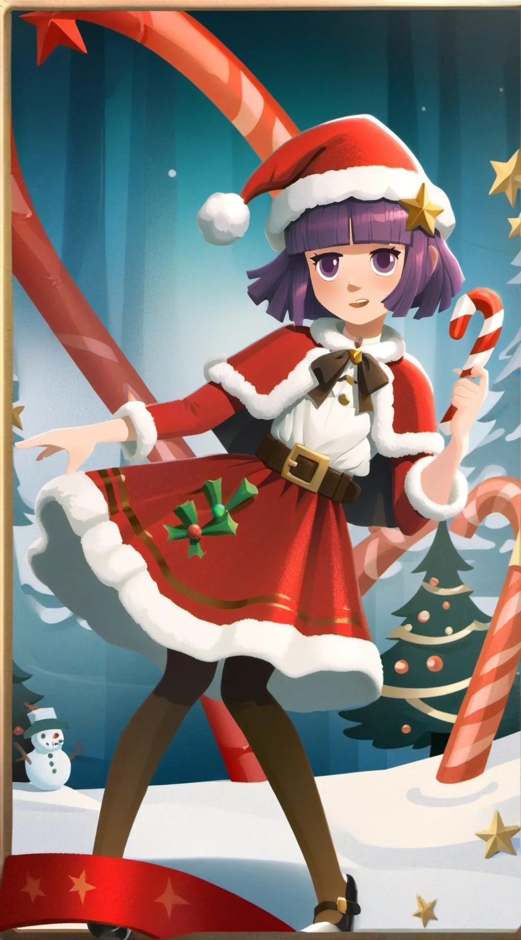 ai character: Holiday background