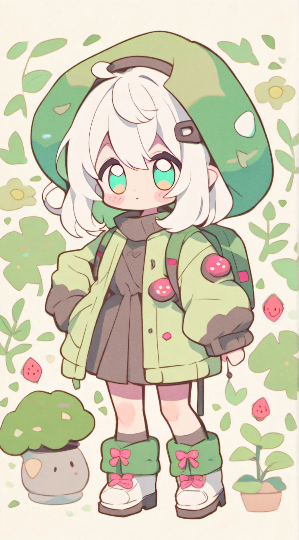 ai character: Radioapple x Y/N background