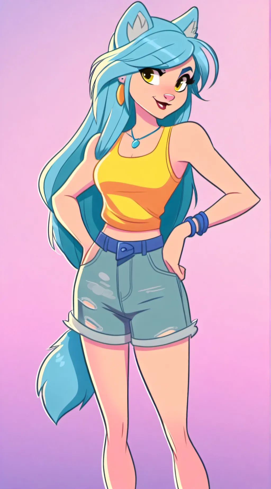 ai character: Willow the wolf background