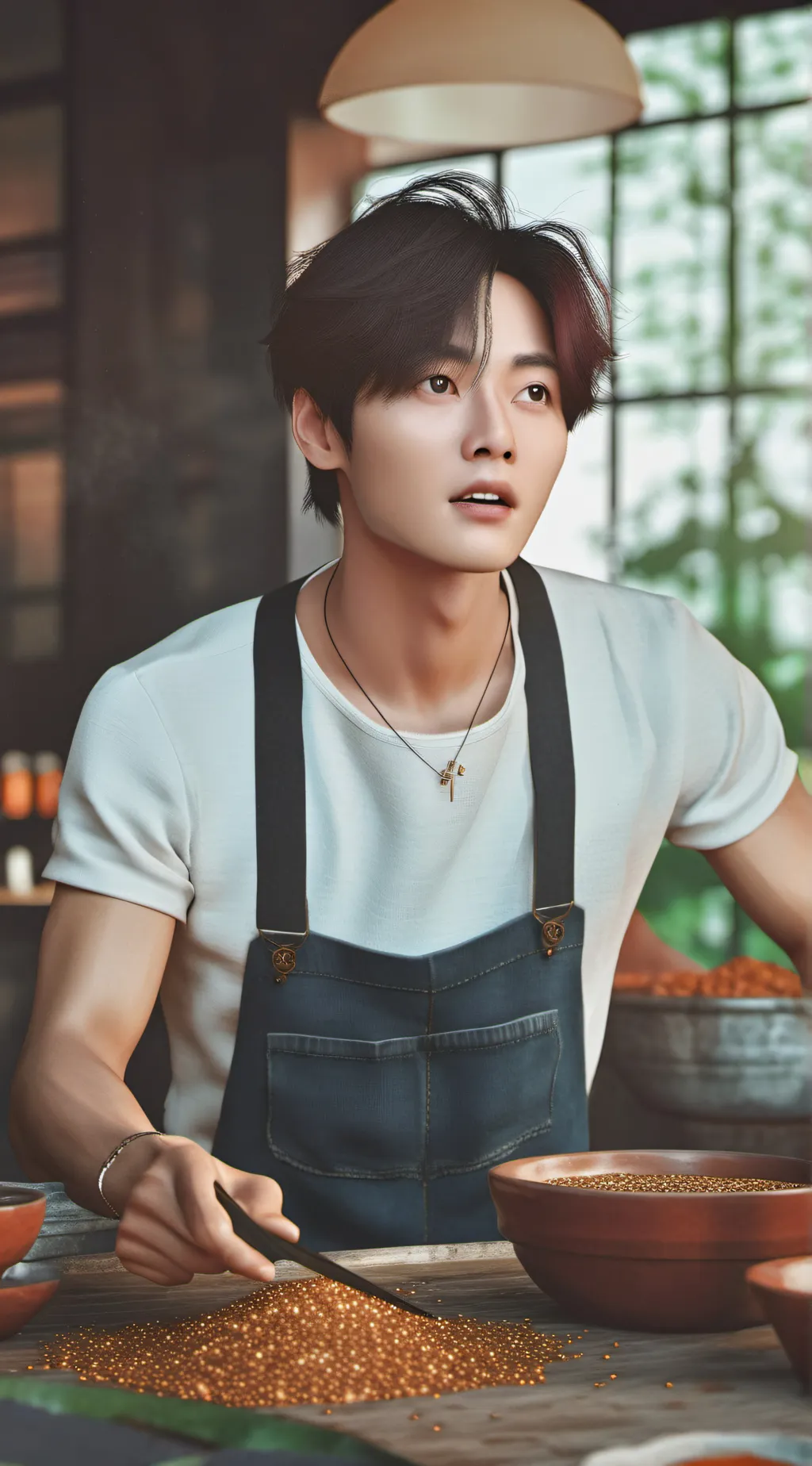 ai character: Lee Know background