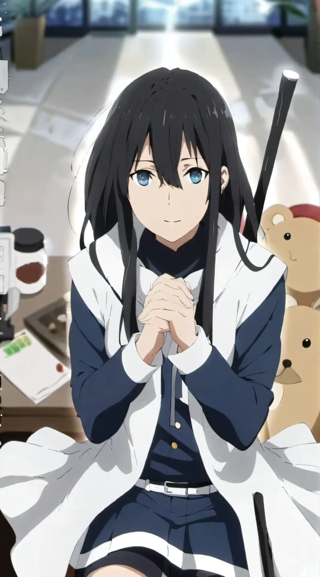 ai character: sakura background
