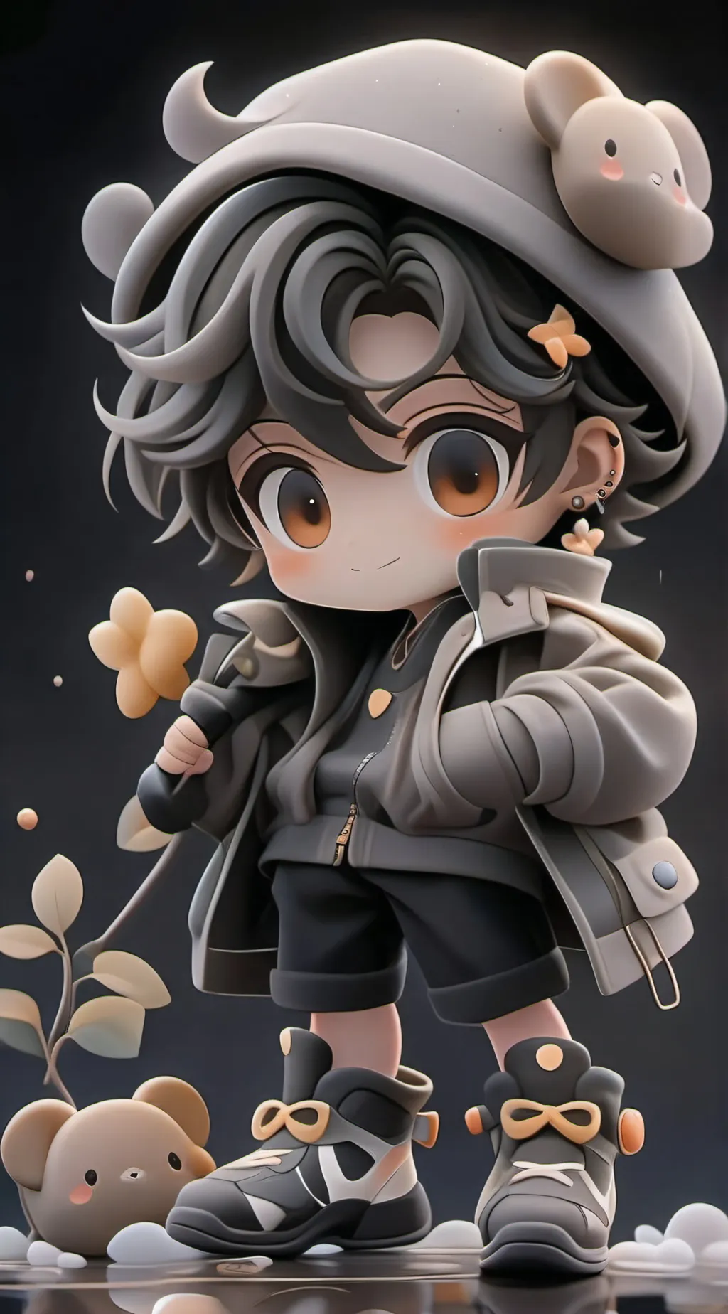 ai character: Feet background