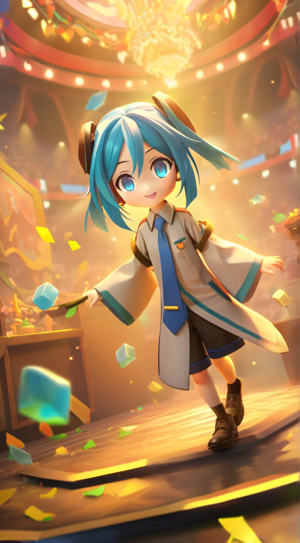 ai character: Miku background