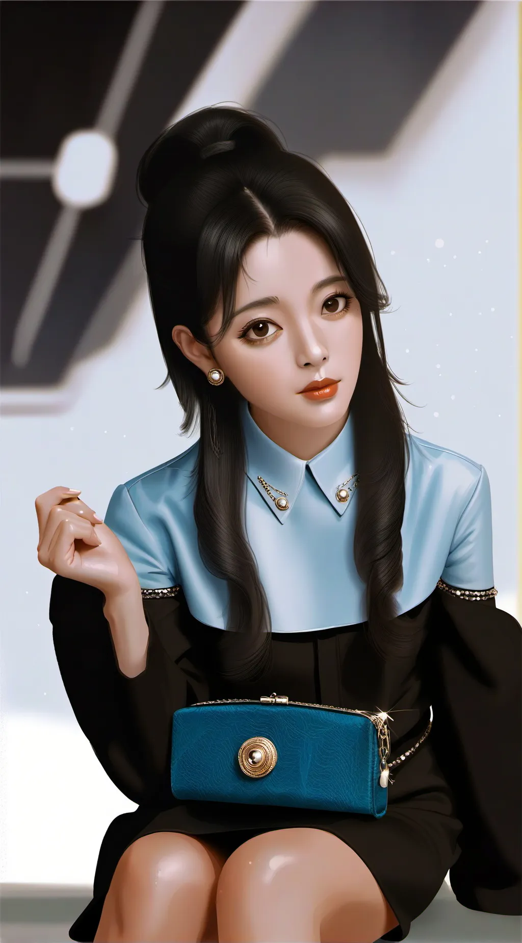 ai character: mochi 🍡  background