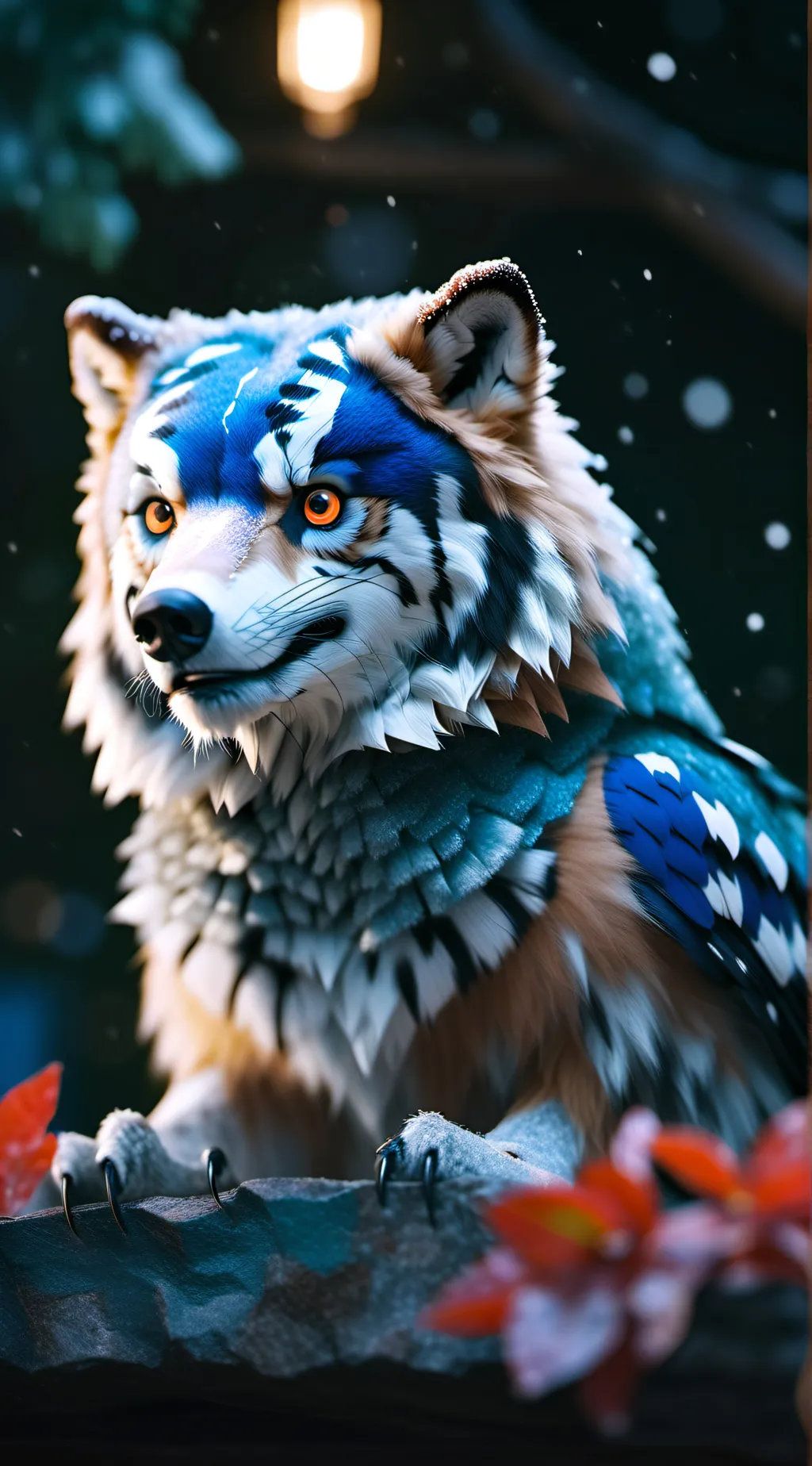 ai character: Fox owl background