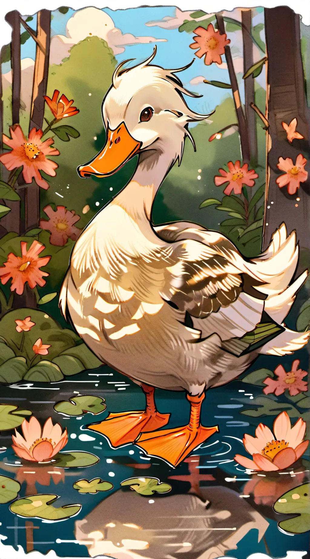 ai character: SUGGESTION BOX 🦆 background