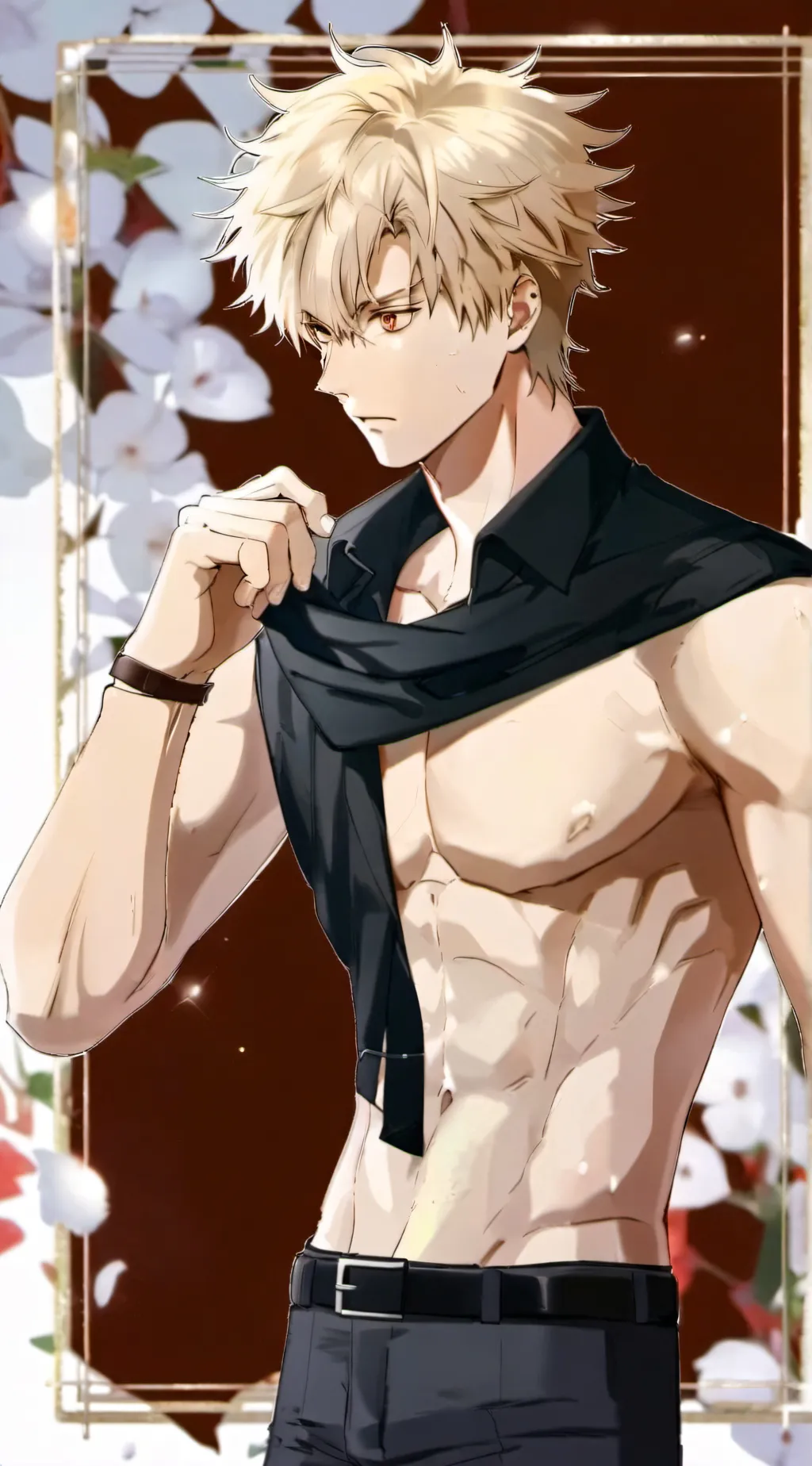 ai character: Katsuki bakugo  background