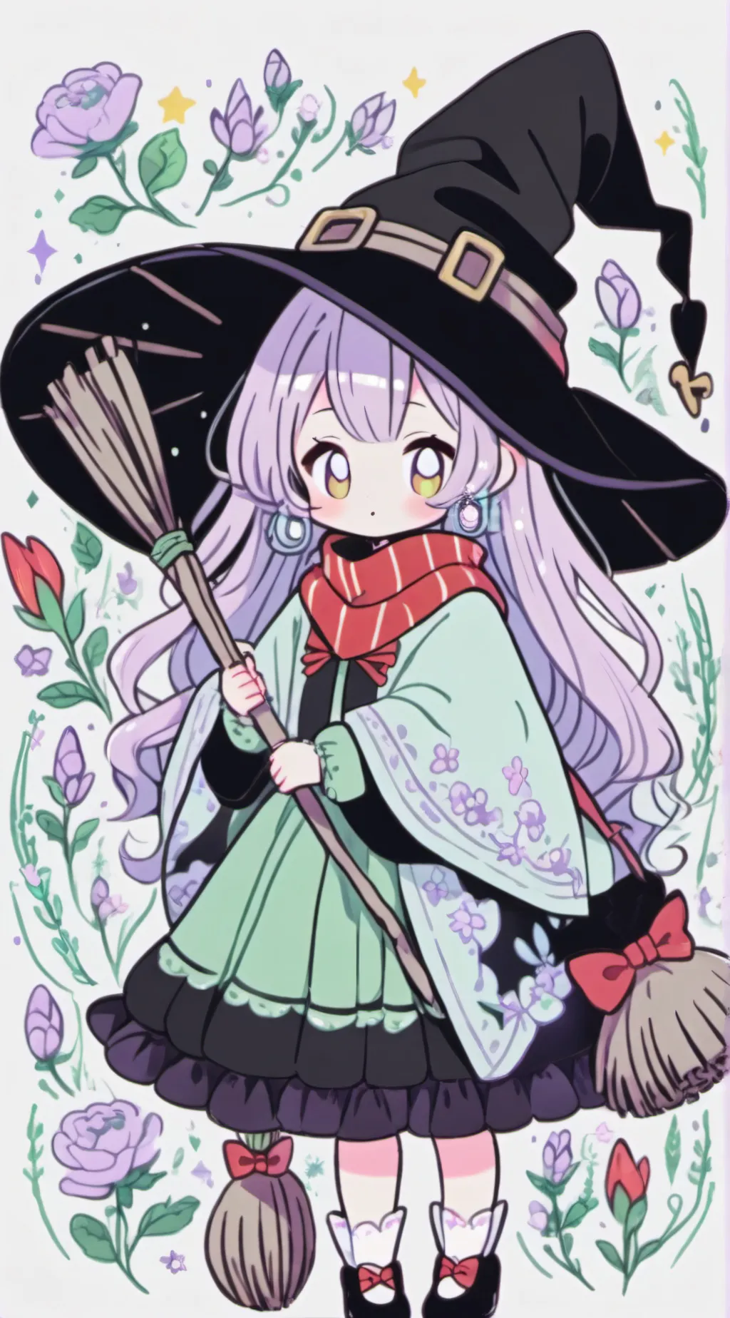 ai character: The witch background