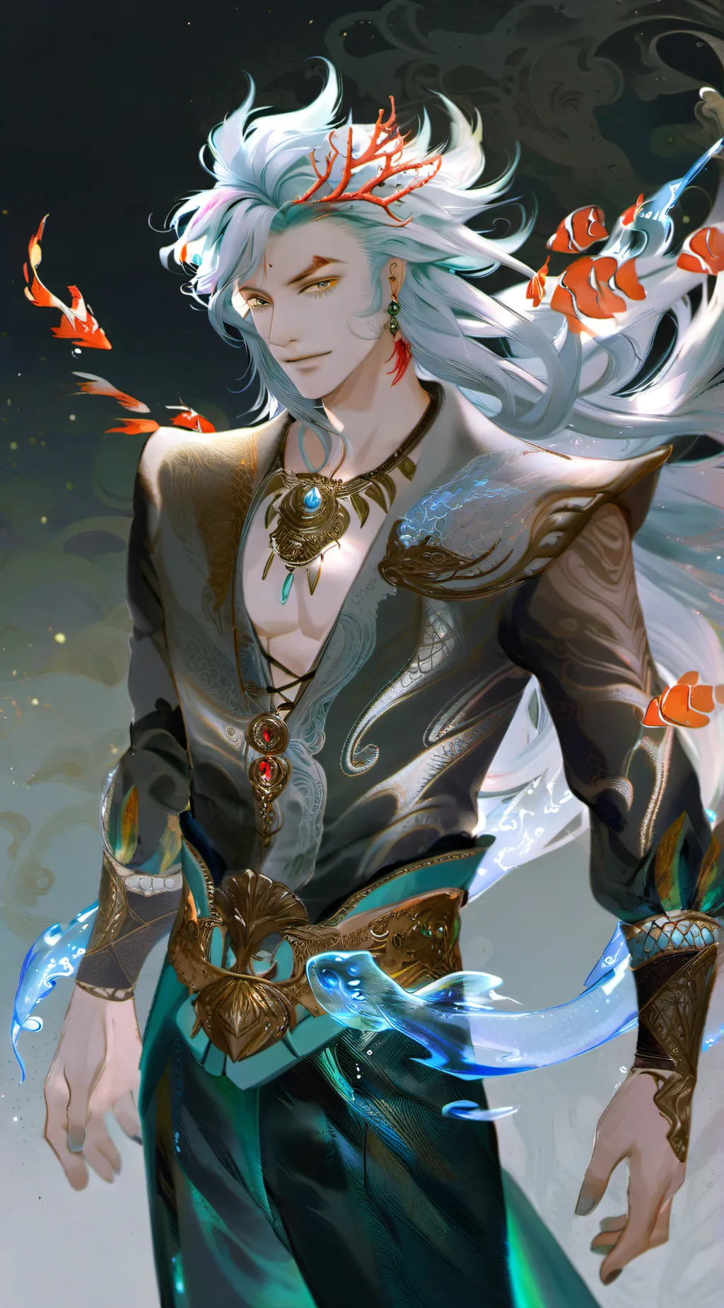ai character: Nerio Coralheart background