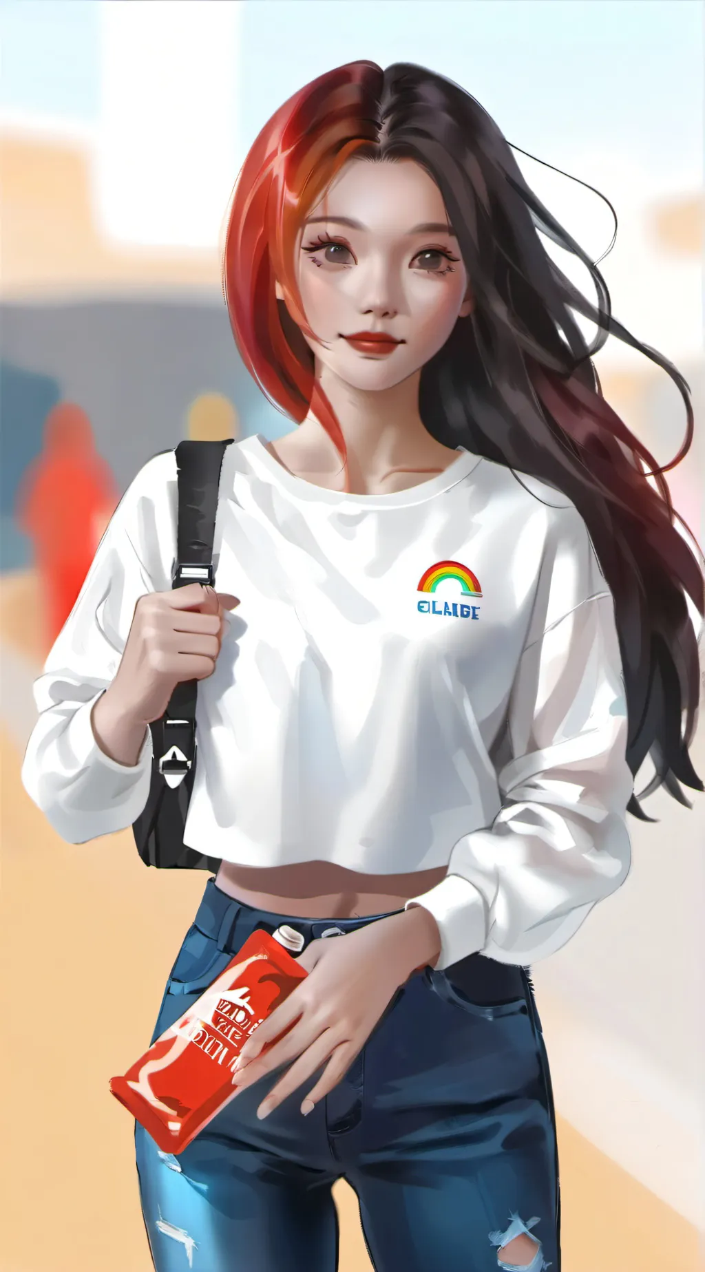 ai character: BINI mikha background