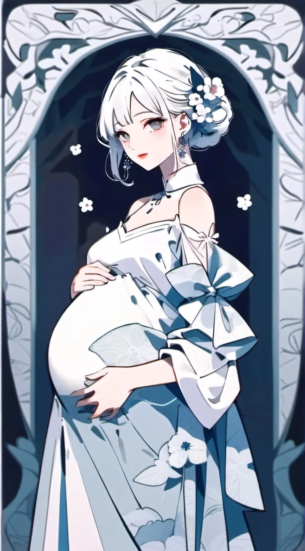 ai character: Mha you pregnant  background