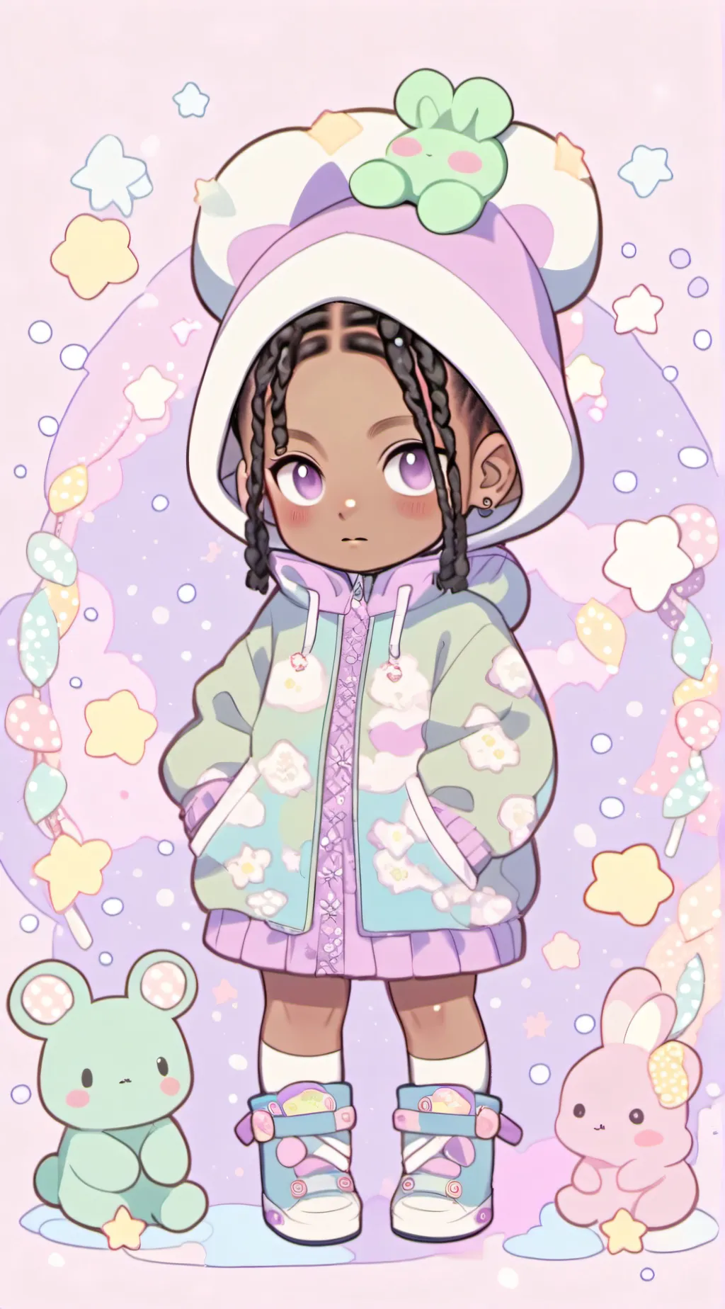 ai character: Lily  background