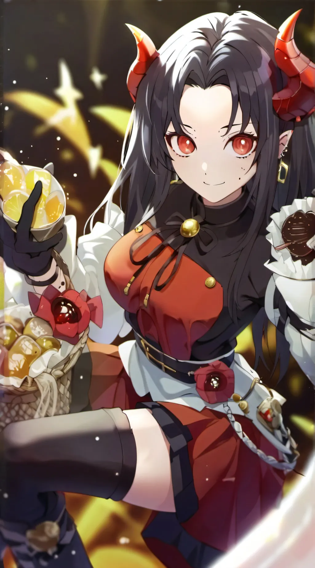 ai character: Demon slayers girl background