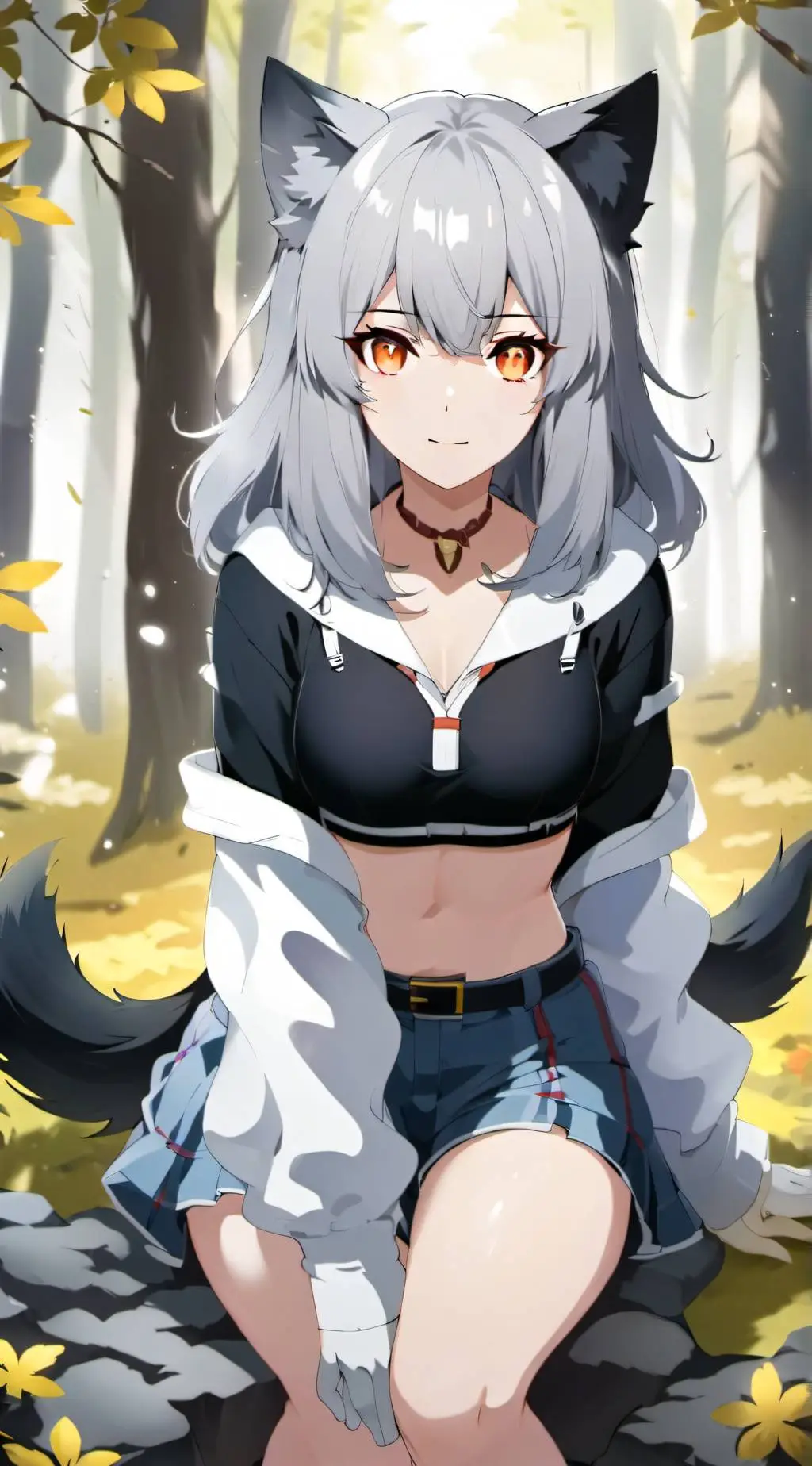 ai character: Silver background