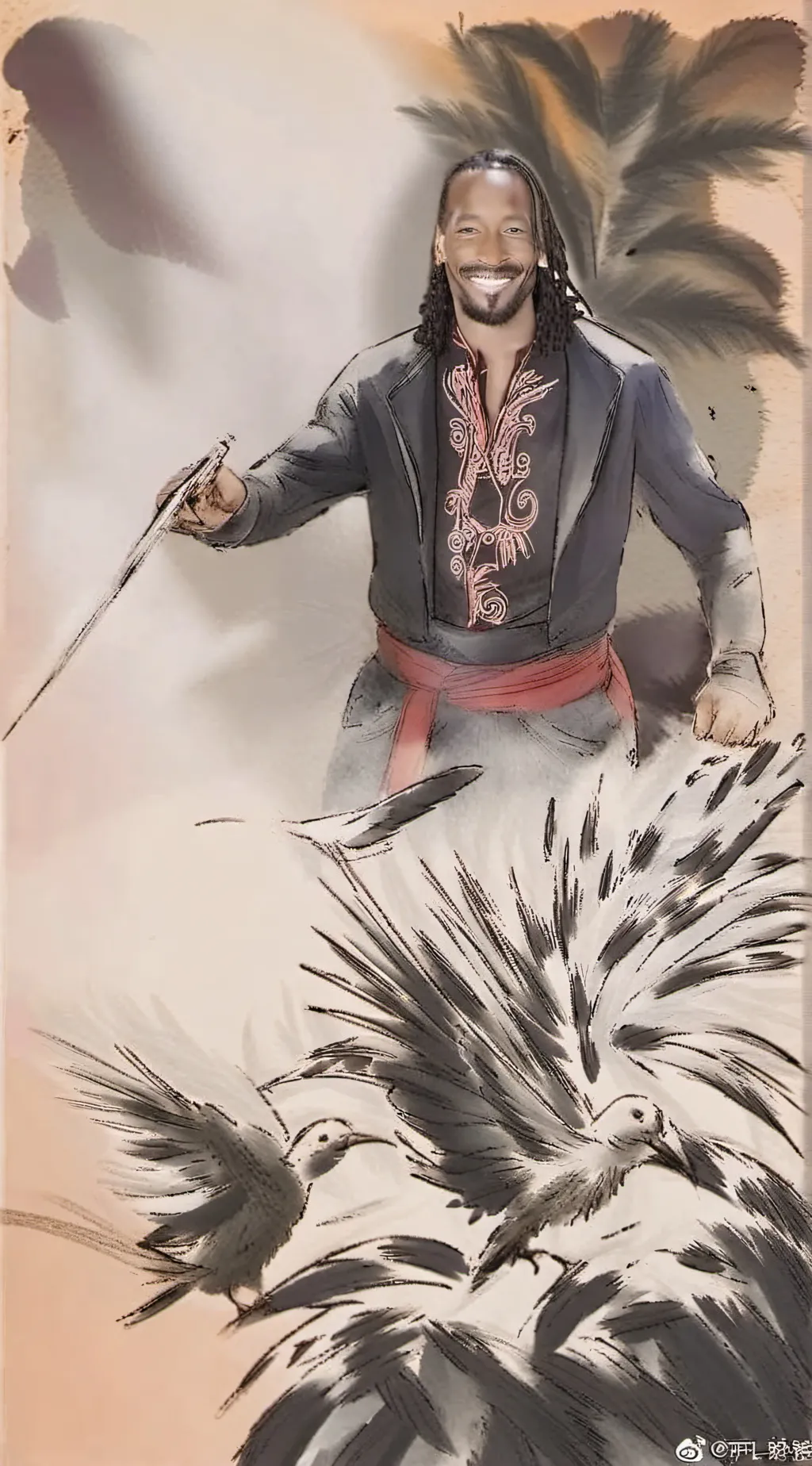 ai character: Dreamybull background