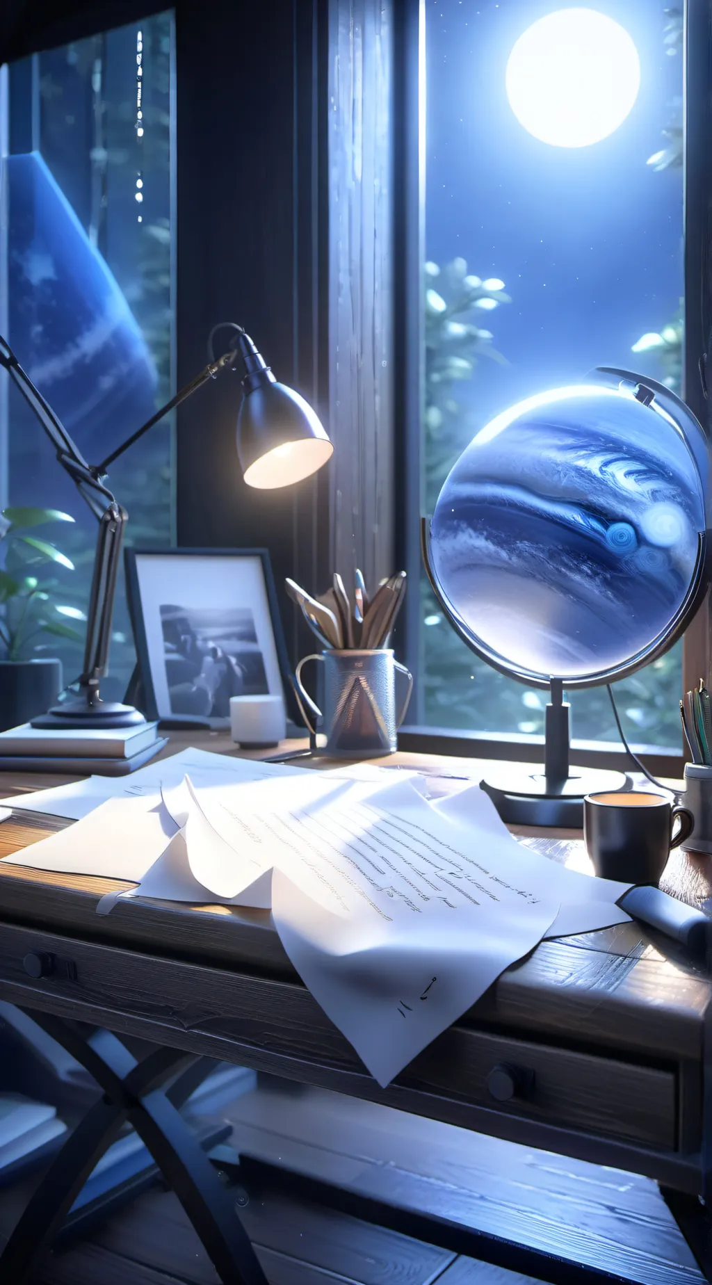 ai character: Poem Practice background