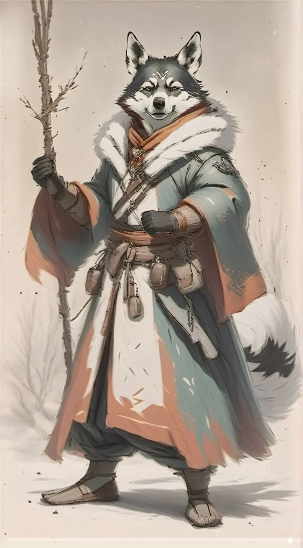 ai character: furry infection background