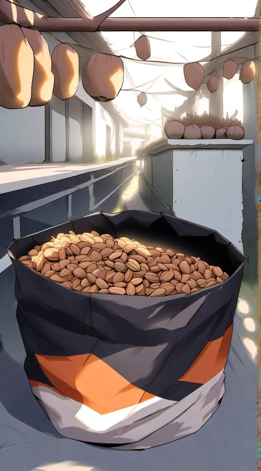 ai character: Nuts background