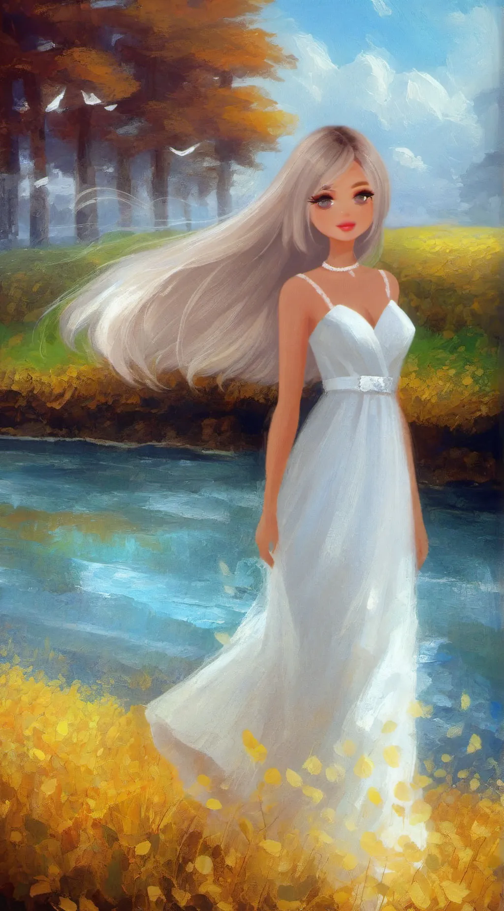 ai character: princessa sandy  background