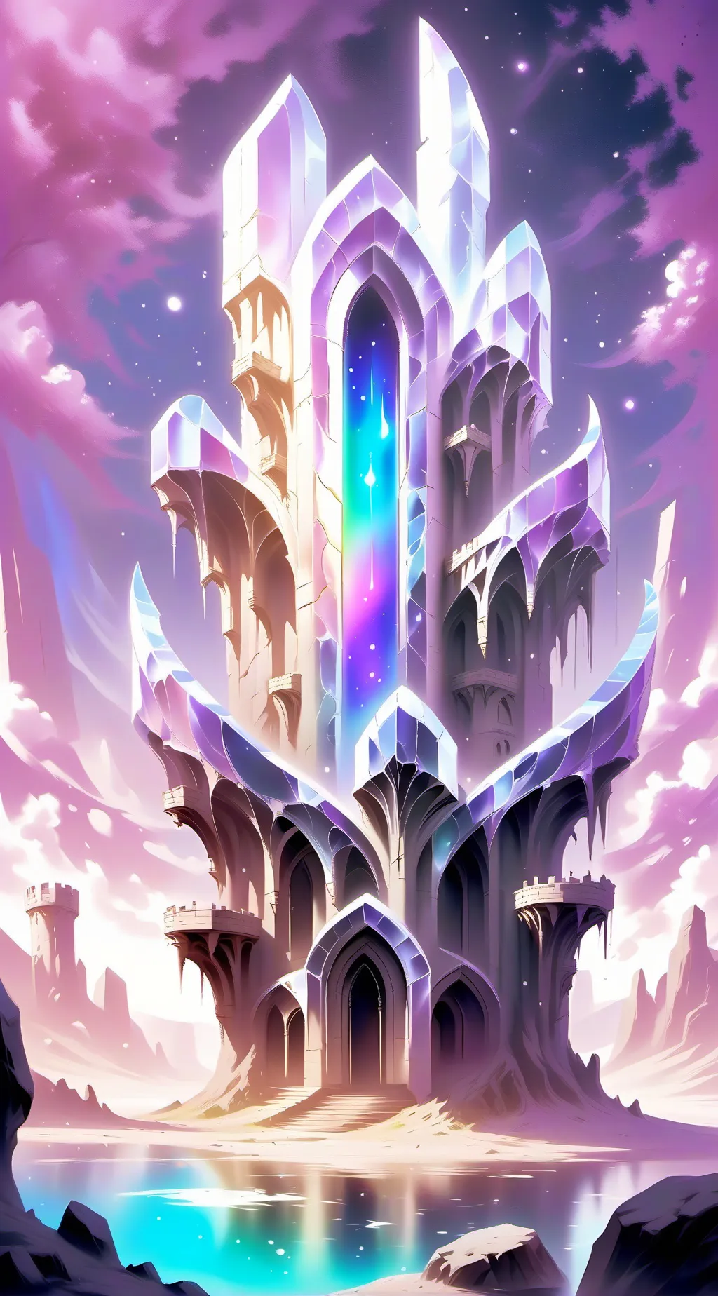 ai character: Infinity castle background