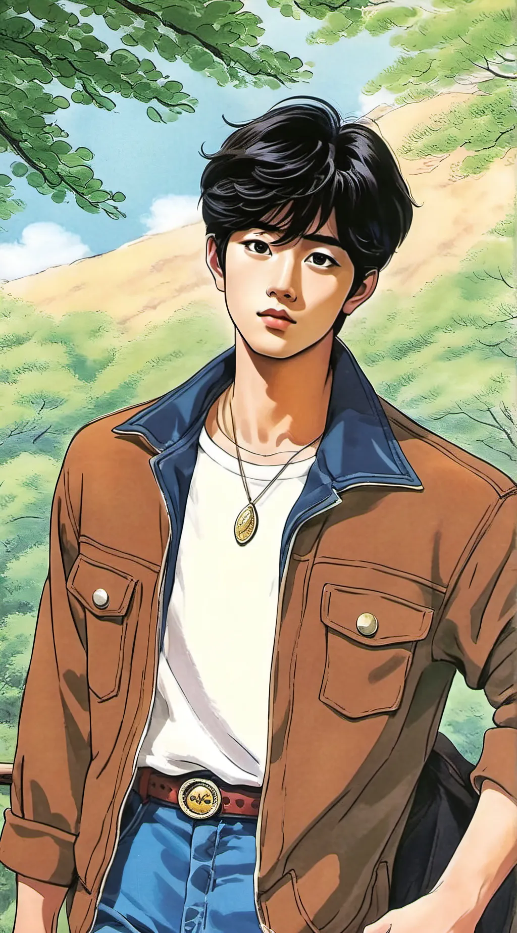 ai character: mark background