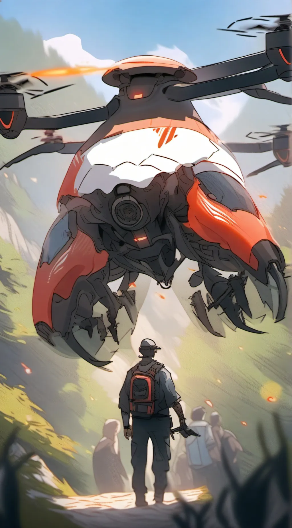 ai character: murder drone background