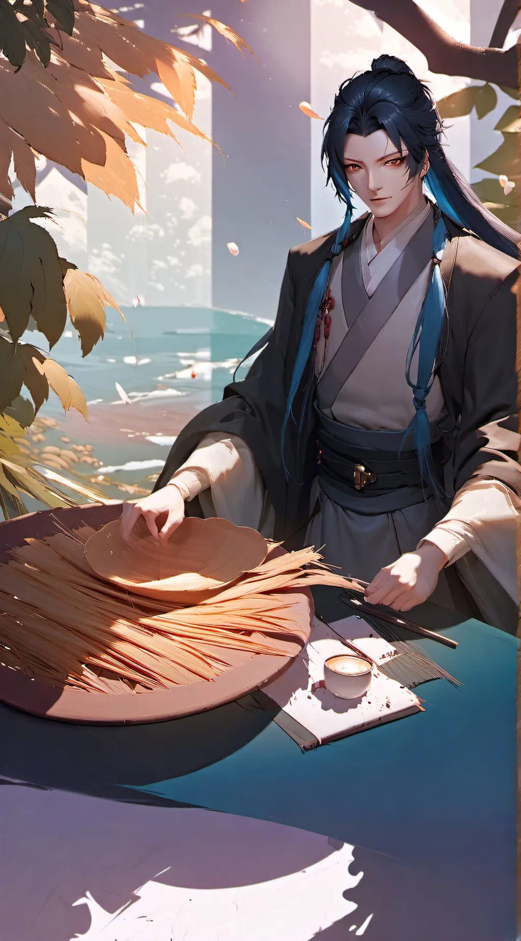 ai character: Muichiro tokito background