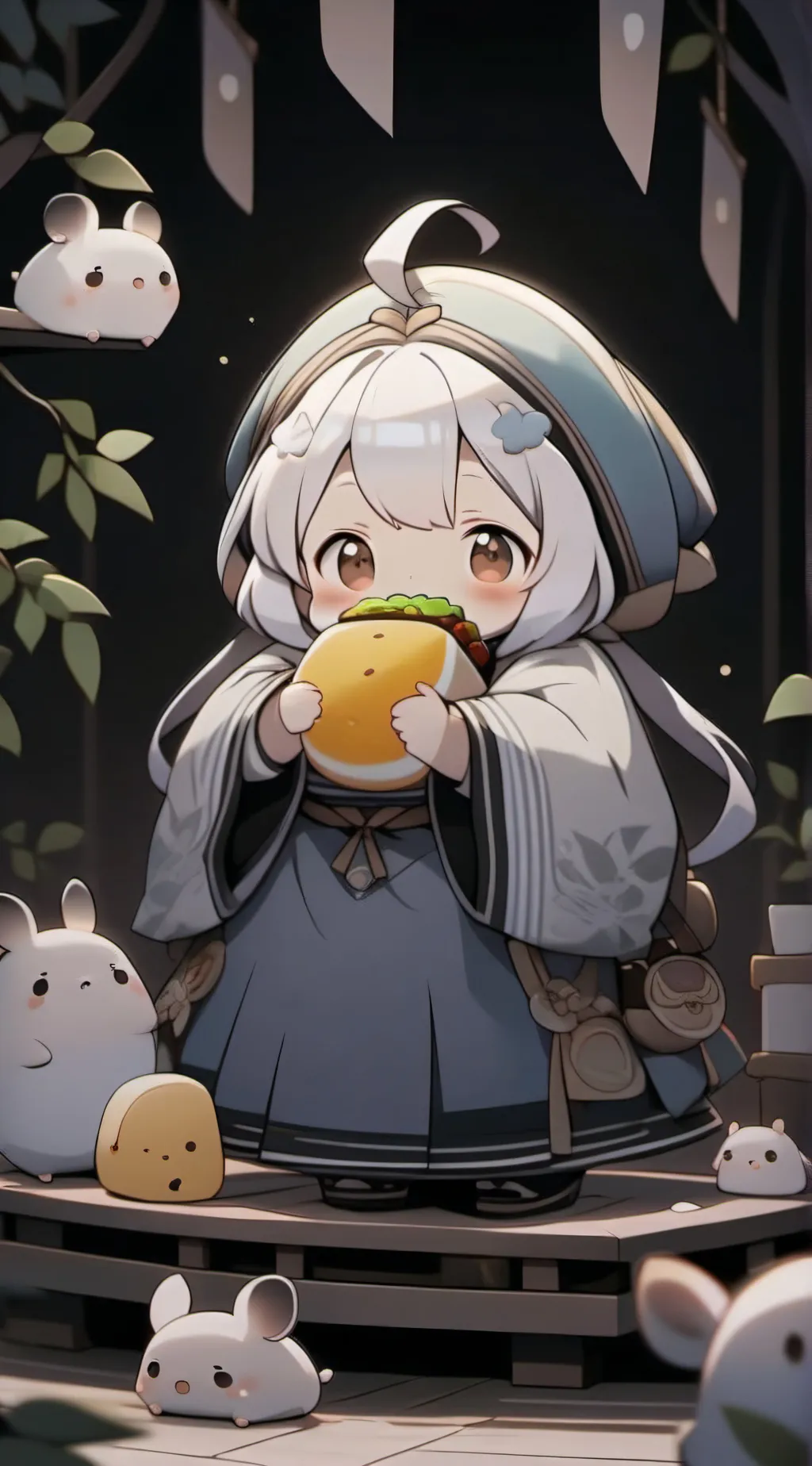 ai character: fat baby background