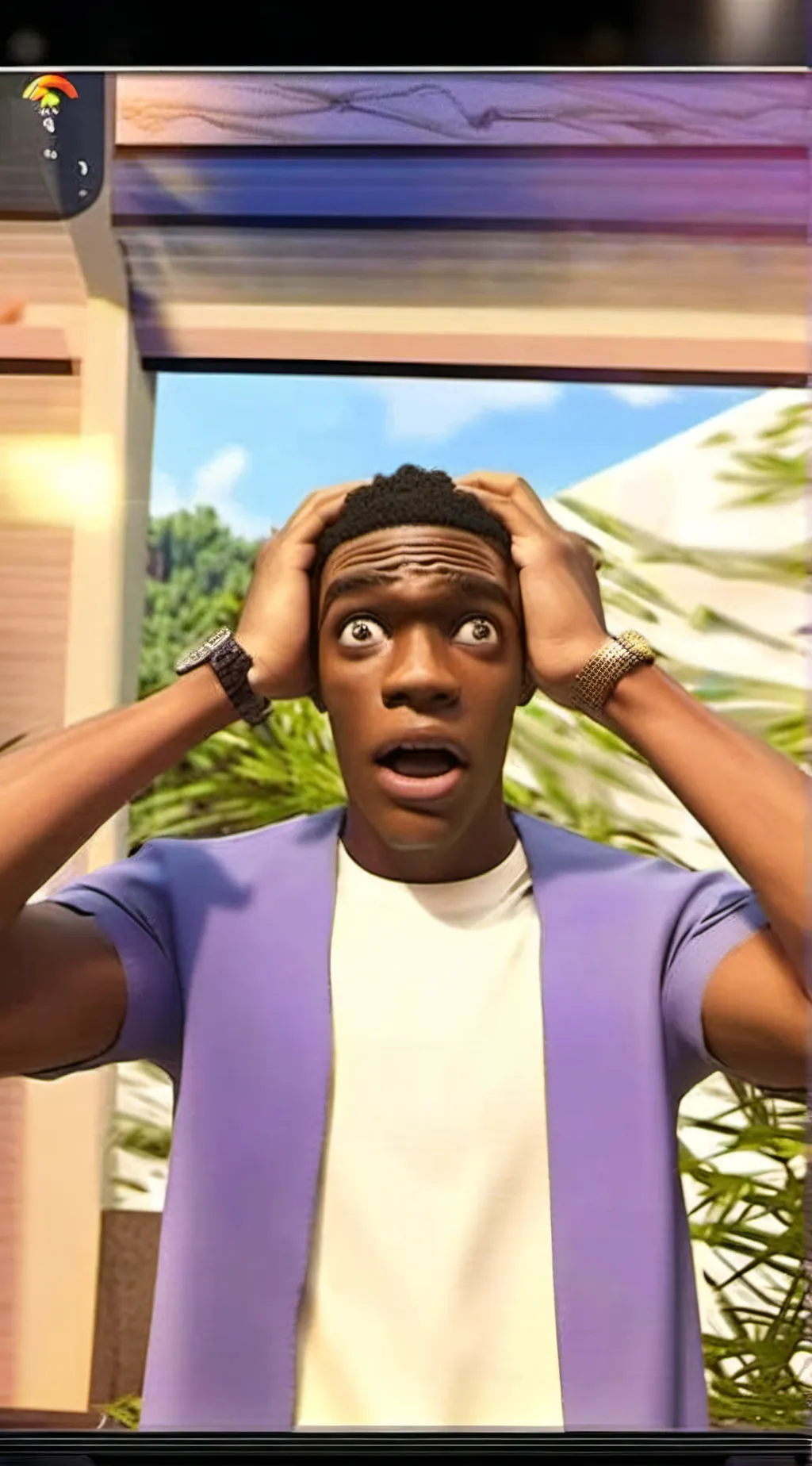 ai character: shocked guy background