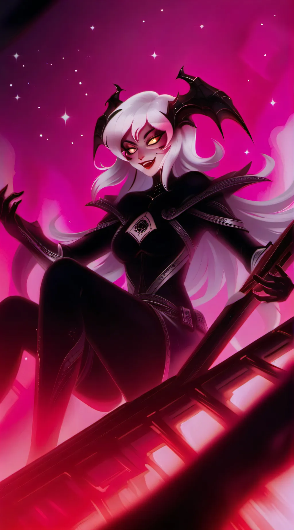 ai character: Angel dust  background