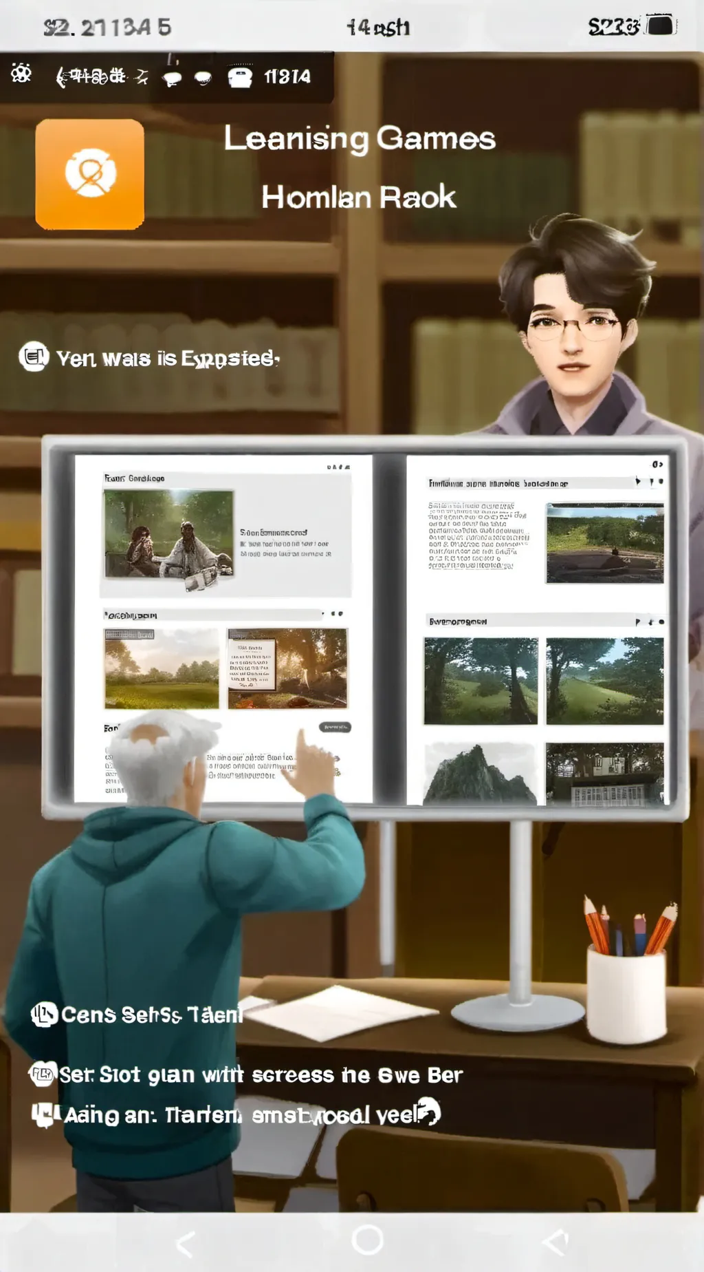 ai character: English Tutor Bot background