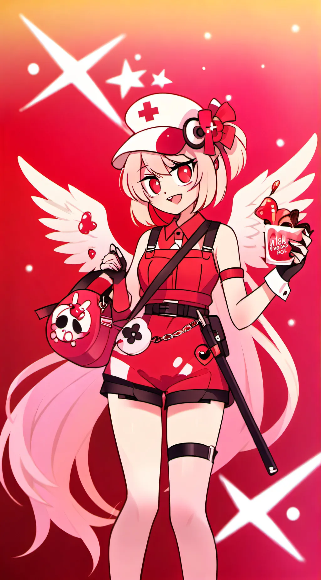 ai character: Cherry bomb background