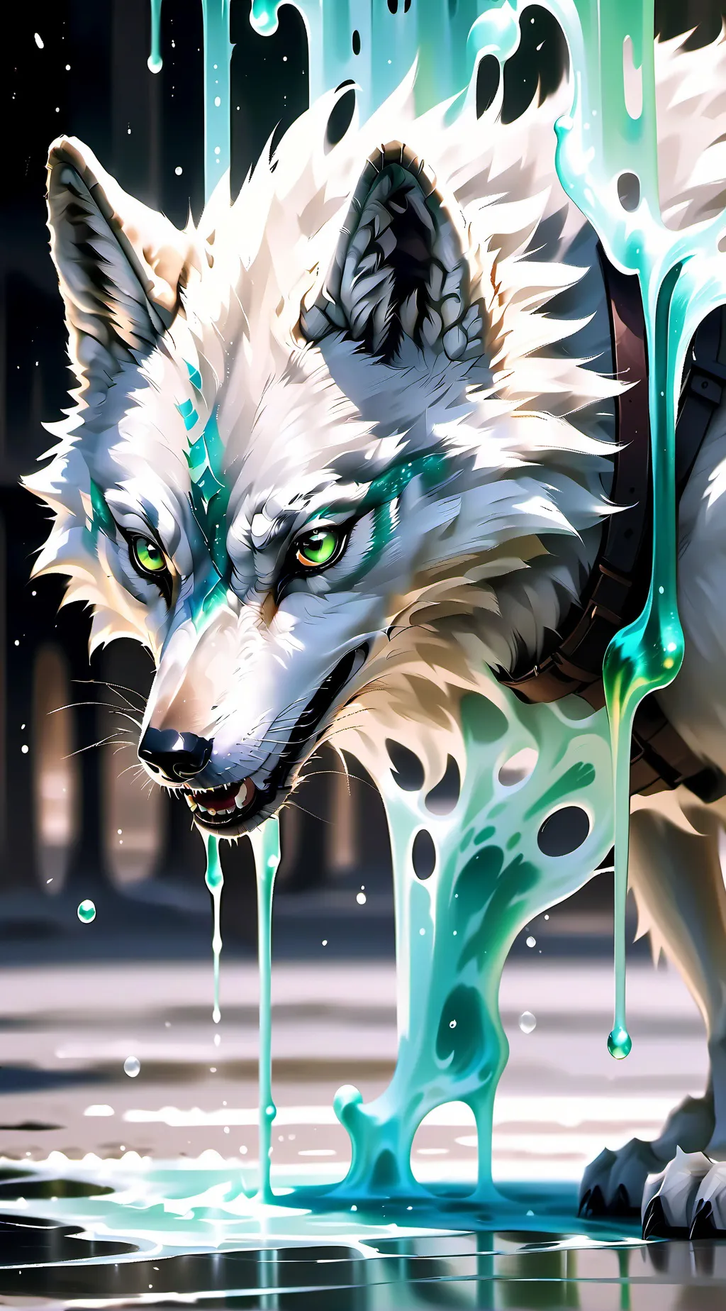 ai character: Snowdin  background