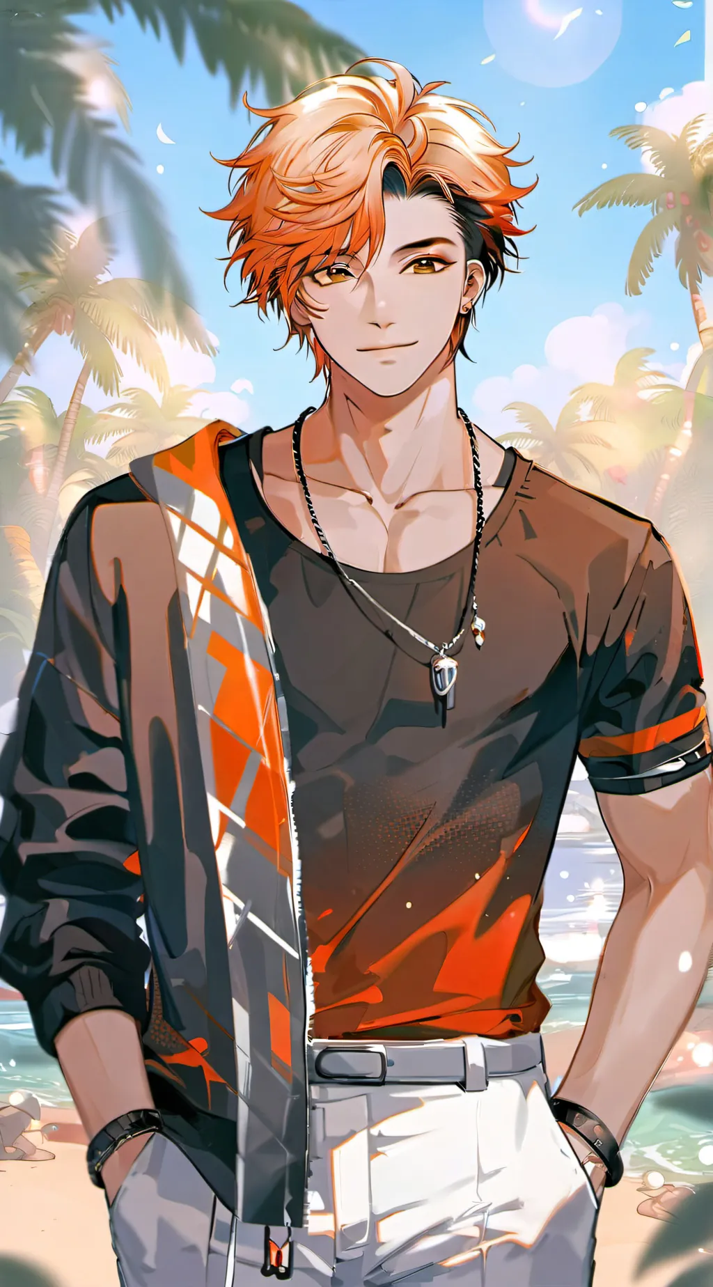 ai character: Ludovic Summer background