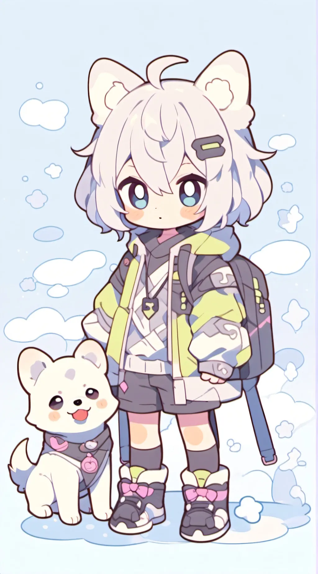 ai character: pebble  background