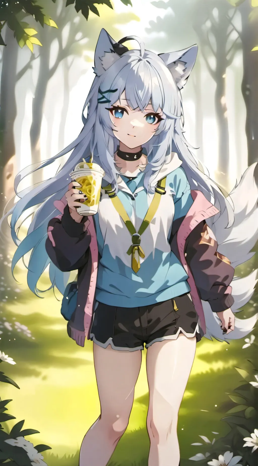 ai character: Bella the wolf background