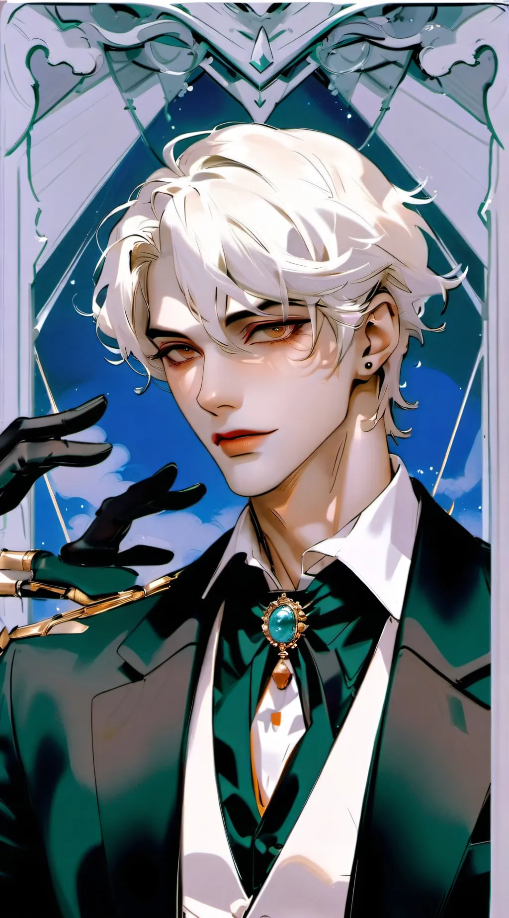ai character: Edward Arnold  background