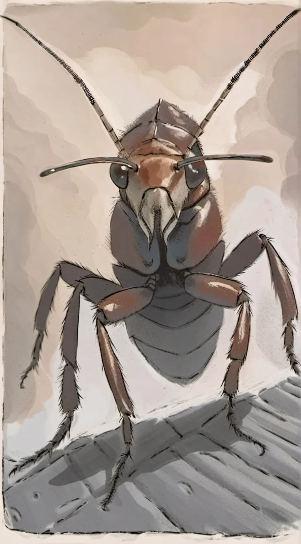 ai character: Roach  background